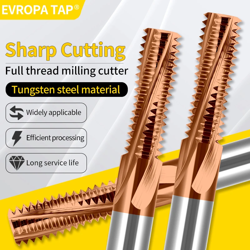 EVROPA TAP CNC Machine Solid Carbide Tungsten Steel Pipe Full Thread Milling Cutter BSPT RC PT 1/16 1/8 1/4 3/8 1/2 Mill Mills
EVROPA TAP CNC Machine Solid Carbide Tungsten Steel Pipe Full Thread Milling Cutter BSPT RC PT 1/16 1/8 1/4 3/8 1/2 Mill Mills