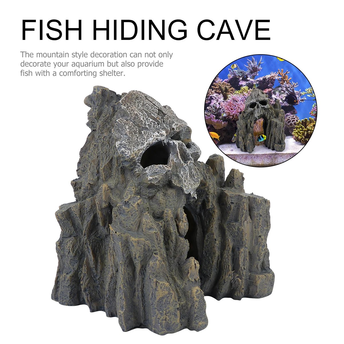 Skull Rock Fish Tank Ornament Resin Craft Aquatic Hiding Cave Shelter for Aquarium Landscape Decoration Fish Hiding Cave
Skull Rock Fish Tank Ornament Resin Craft Aquatic Hiding Cave Shelter for Aquarium Landscape Decoration Fish Hiding Cave