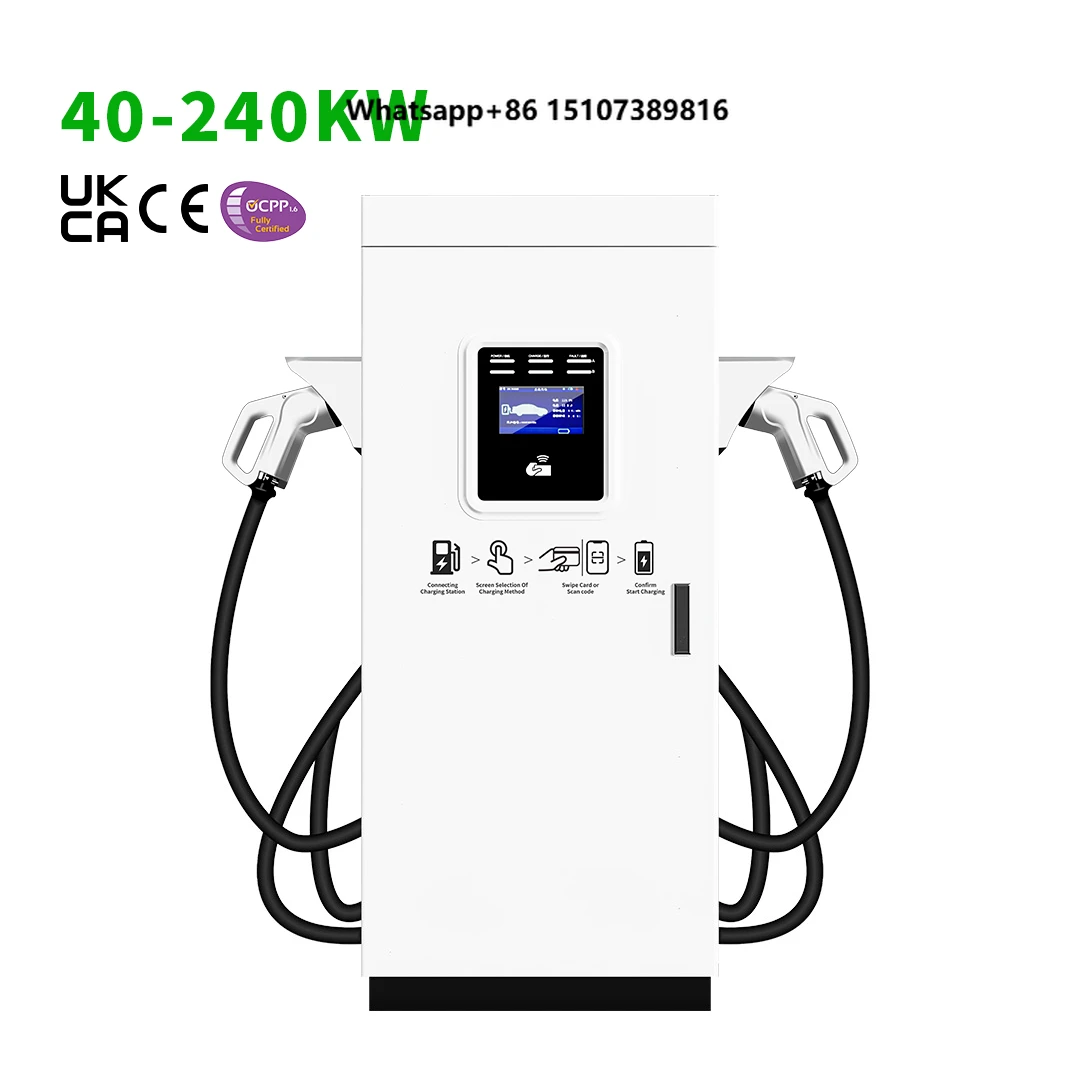 Commercial Vehicle EVSE New 60KW to 240KW OCPP DC Fast Charger Pile for Electric Cars Ev Charging Station
Commercial Vehicle EVSE New 60KW to 240KW OCPP DC Fast Charger Pile for Electric Cars Ev Charging Station