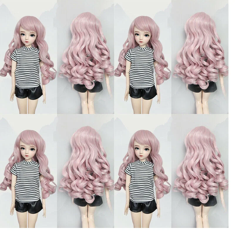 Aidolla BJD Doll Hair Wig Bangs Long Curly Wig Pink Doll Hair High Temperature Fiber Wig Doll Accessories For 1/3 Dolls DIY
Aidolla BJD Doll Hair Wig Bangs Long Curly Wig Pink Doll Hair High Temperature Fiber Wig Doll Accessories For 1/3 Dolls DIY