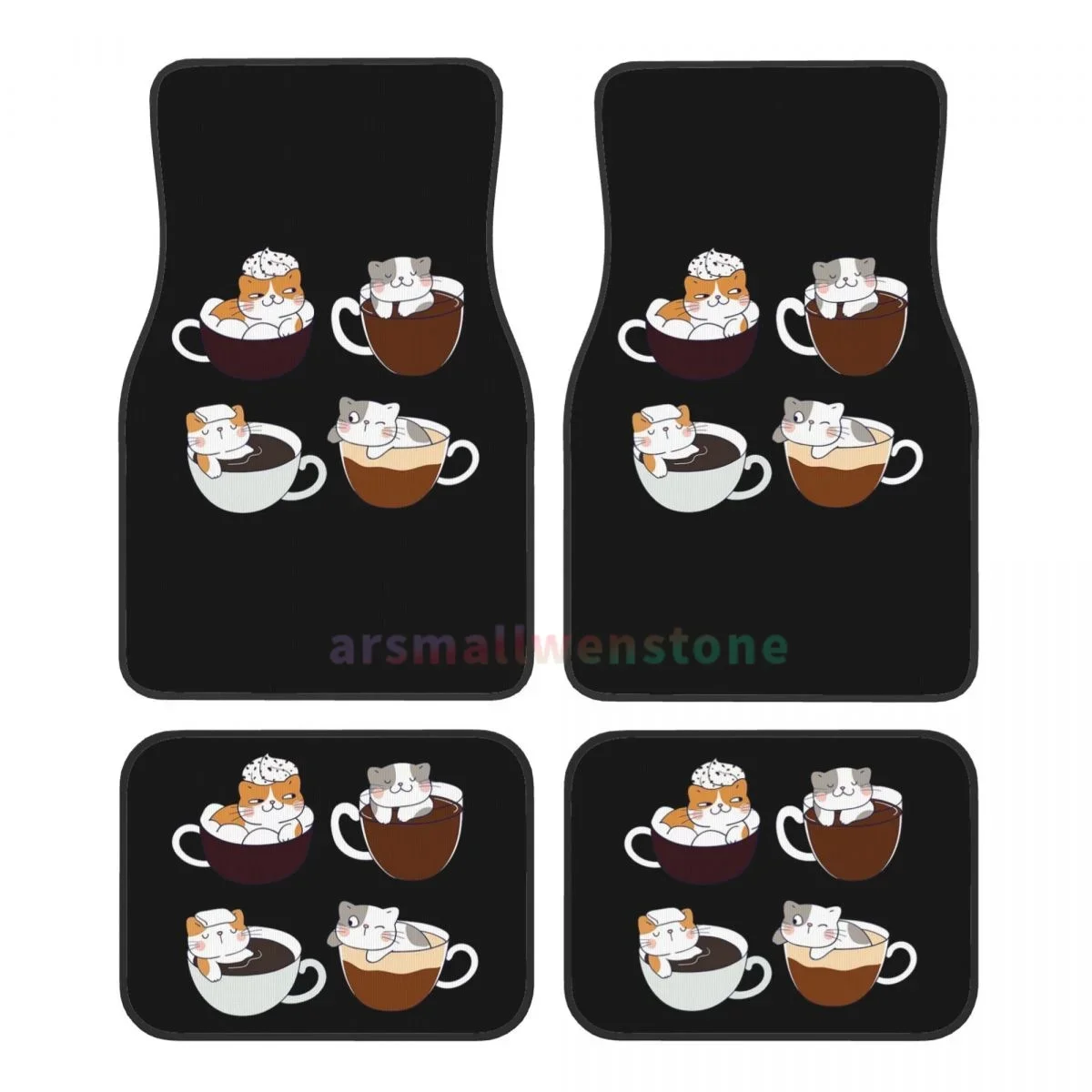 Cat Coffee 4PCS Crystal Velvet Women's Car Floor Mat, Anti Fouling Car Floor Mat Car Interior Accessories
Cat Coffee 4PCS Crystal Velvet Women's Car Floor Mat, Anti Fouling Car Floor Mat Car Interior Accessories