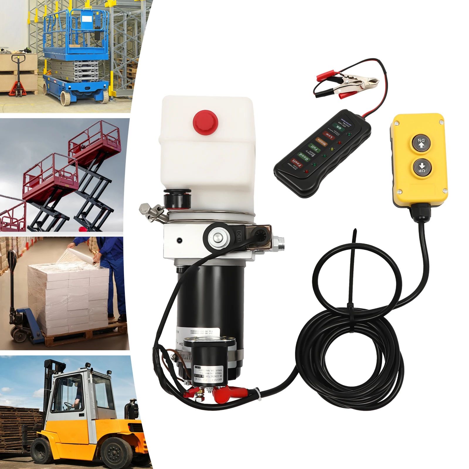 Compact 12V Electric Hydraulic Pump 800W 1.5L Tank with Remote 14.76ft Cord for Dump Trailer Car Lift Platform Tailgate
Compact 12V Electric Hydraulic Pump 800W 1.5L Tank with Remote 14.76ft Cord for Dump Trailer Car Lift Platform Tailgate