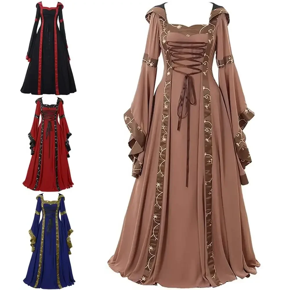 Women's Medieval Gothic Retro Court Victoria Dress for Halloween Carnival Stage Performance Medieval Cosplay Costume
Women's Medieval Gothic Retro Court Victoria Dress for Halloween Carnival Stage Performance Medieval Cosplay Costume