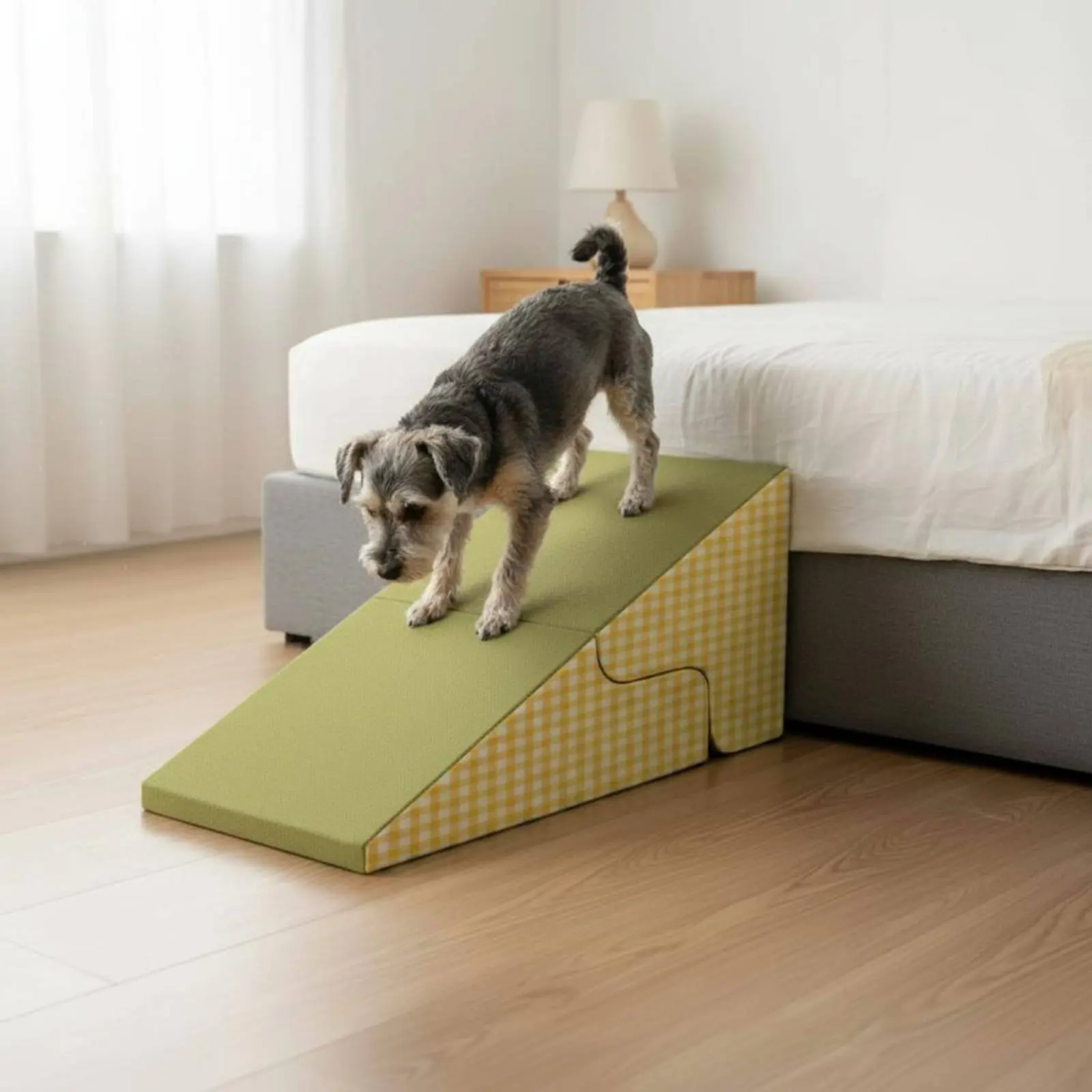 Transformable Pet Stairs Ramp Cleanable Cover Foldable Pet Ramp Three-Tier Dog Stairs Non-Slip Surface for Older Animals
Transformable Pet Stairs Ramp Cleanable Cover Foldable Pet Ramp Three-Tier Dog Stairs Non-Slip Surface for Older Animals