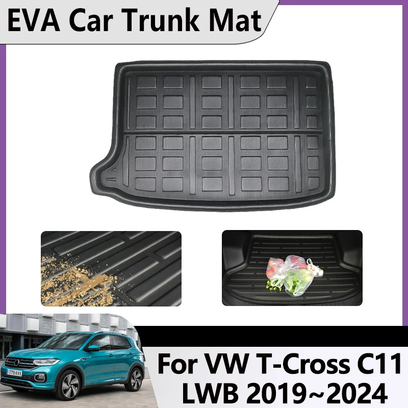 EVA For Volkswagen VW T-Cross Accessories C11 R-Line LWB 2019~2024 2020 2022 2023 Car Trunk Mats Cargo Liner Carpet Storage Pad
EVA For Volkswagen VW T-Cross Accessories C11 R-Line LWB 2019~2024 2020 2022 2023 Car Trunk Mats Cargo Liner Carpet Storage Pad