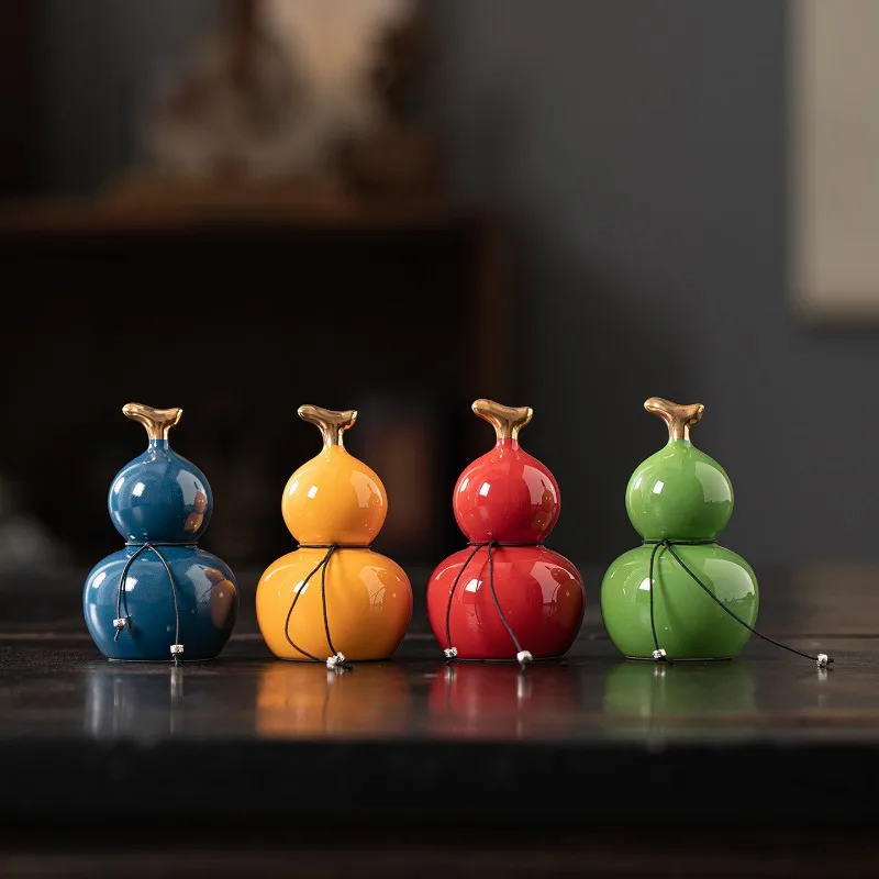 1pcs Colorful Ceramic Gourd Ornaments Chinese Feng Shui Lucky Hulu Figurine Set for Home Decor Office Desktop & Gift
1pcs Colorful Ceramic Gourd Ornaments Chinese Feng Shui Lucky Hulu Figurine Set for Home Decor Office Desktop & Gift