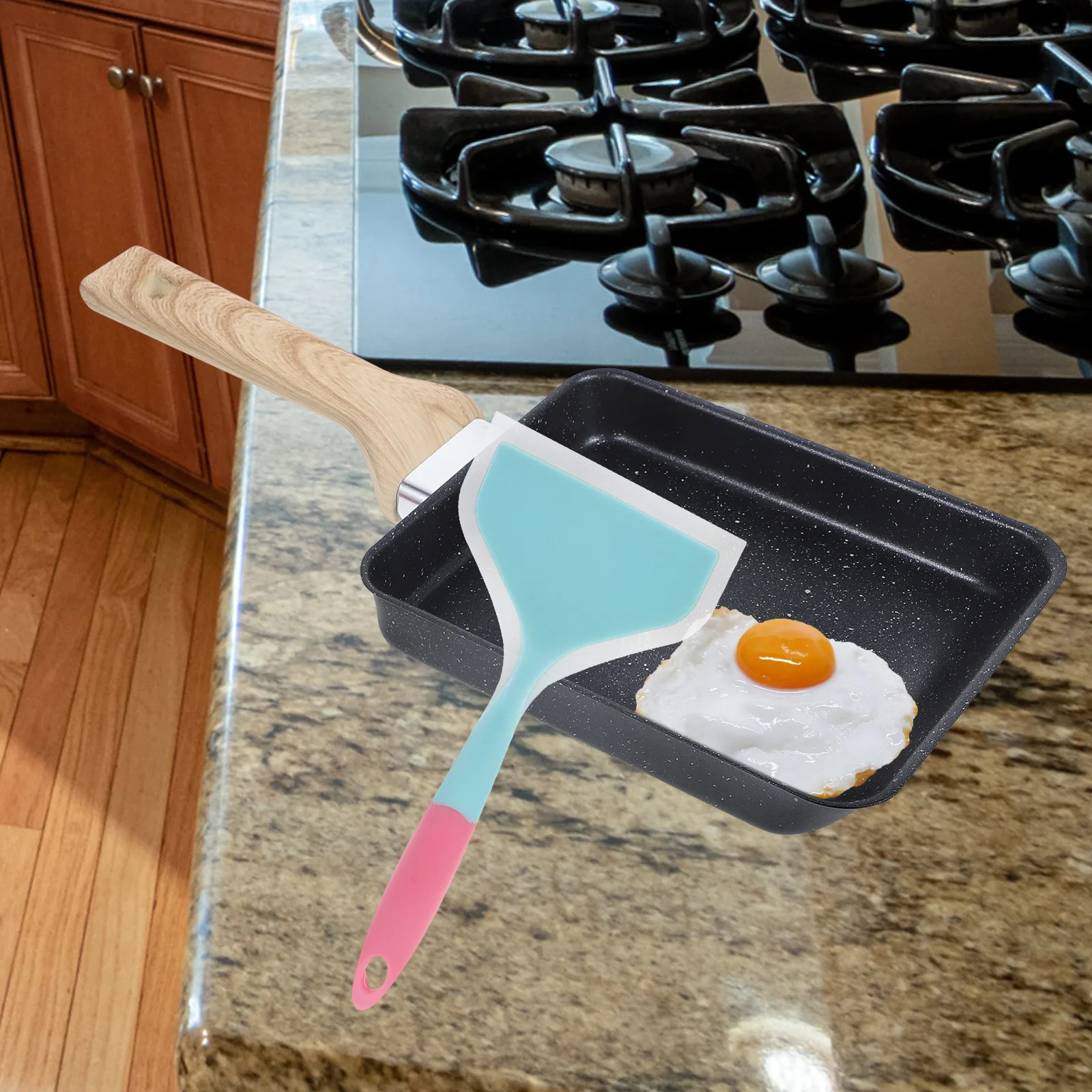 Silicone Spatula Set Non Stick Frypan Frying Kitchen Breakfast Egg Small Egg Fry Steak Daily Use Pan Handle Frying Pan Easy
Silicone Spatula Set Non Stick Frypan Frying Kitchen Breakfast Egg Small Egg Fry Steak Daily Use Pan Handle Frying Pan Easy