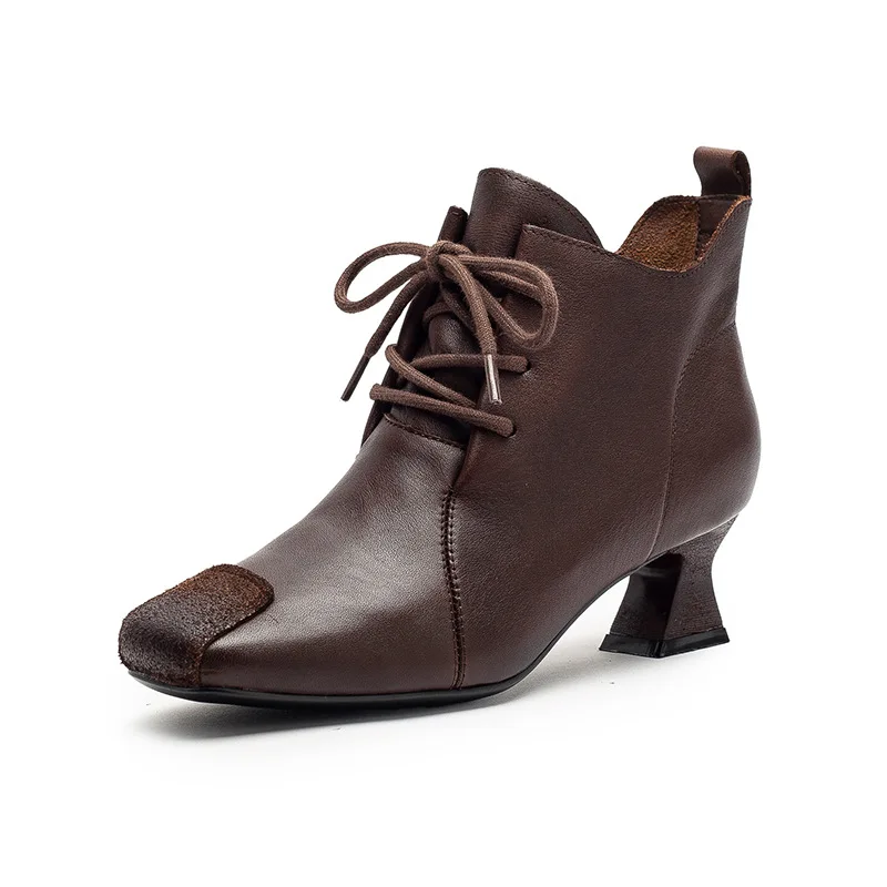 Женские ботильоны в стиле ретро, роскошная уличная женская обувь из натуральной кожи на высоком каблуке, весна 2026, качественная удобная уличная женская обувь ручной работы
Женские ботильоны в стиле ретро, роскошная уличная женская обувь из натуральной кожи на высоком каблуке, весна 2026, качественная удобная уличная женская обувь ручной работы
