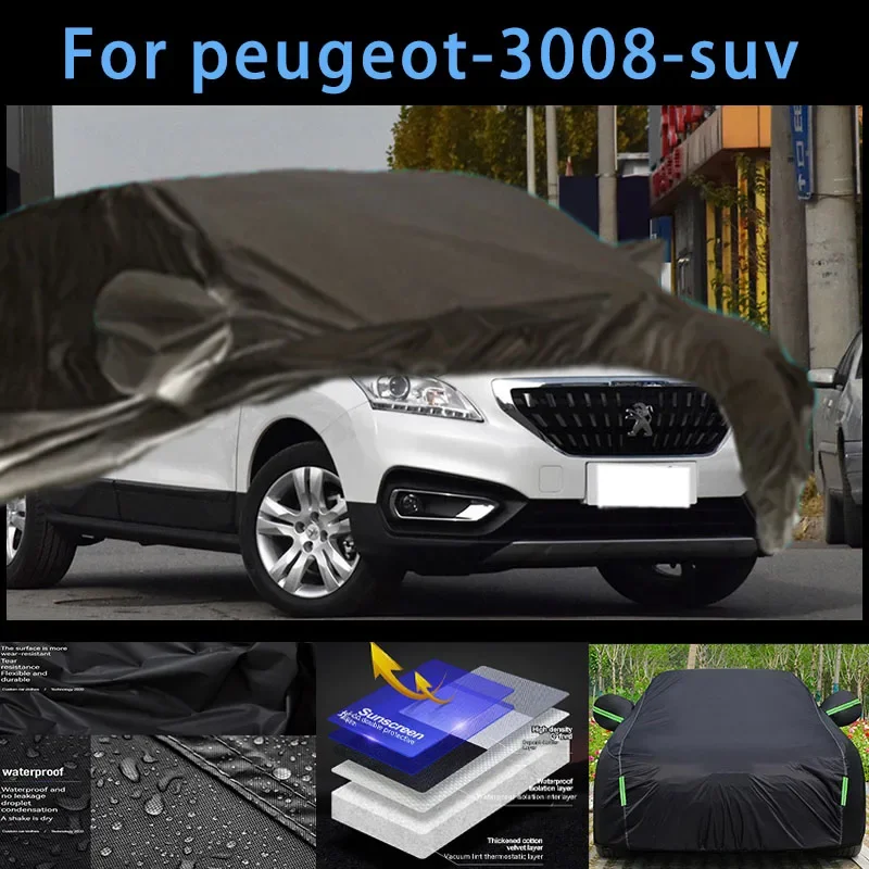 For peugeot-3008-suv Outdoor Protection Full Car Covers Snow Cover Sunshade Waterproof Dustproof Exterior Car accessories
For peugeot-3008-suv Outdoor Protection Full Car Covers Snow Cover Sunshade Waterproof Dustproof Exterior Car accessories