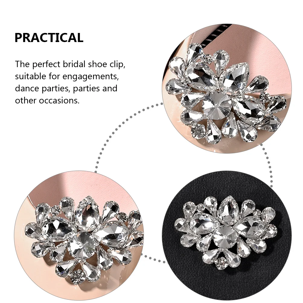 2Pcs Bridal Shoe Clips Crystal Pins for High Heels Rhinestone Embellishments Women Lace Buckle Wedding Party Accessories
2Pcs Bridal Shoe Clips Crystal Pins for High Heels Rhinestone Embellishments Women Lace Buckle Wedding Party Accessories