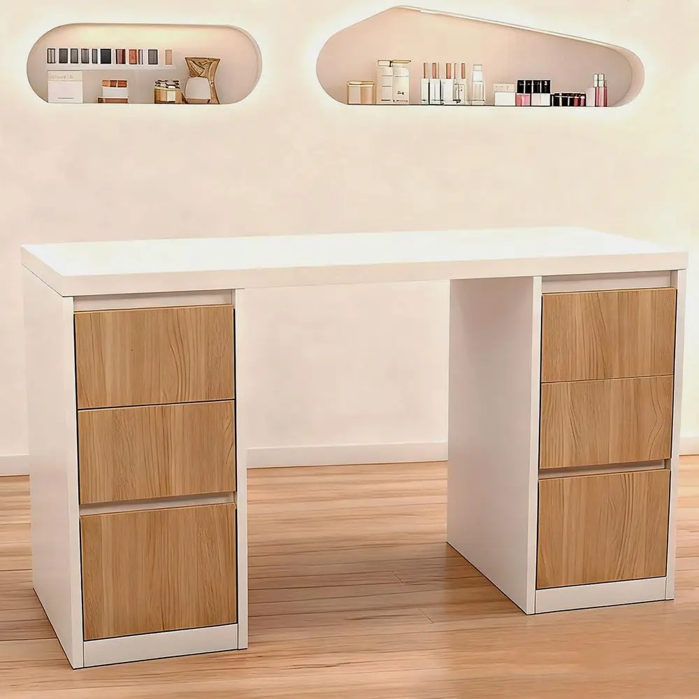 Manicure Table Nail Desk Portable Nail Station with 6 Drawers Storage Cabinet Beauty Salon Workstation for Nail Salon Home Offi
Manicure Table Nail Desk Portable Nail Station with 6 Drawers Storage Cabinet Beauty Salon Workstation for Nail Salon Home Offi