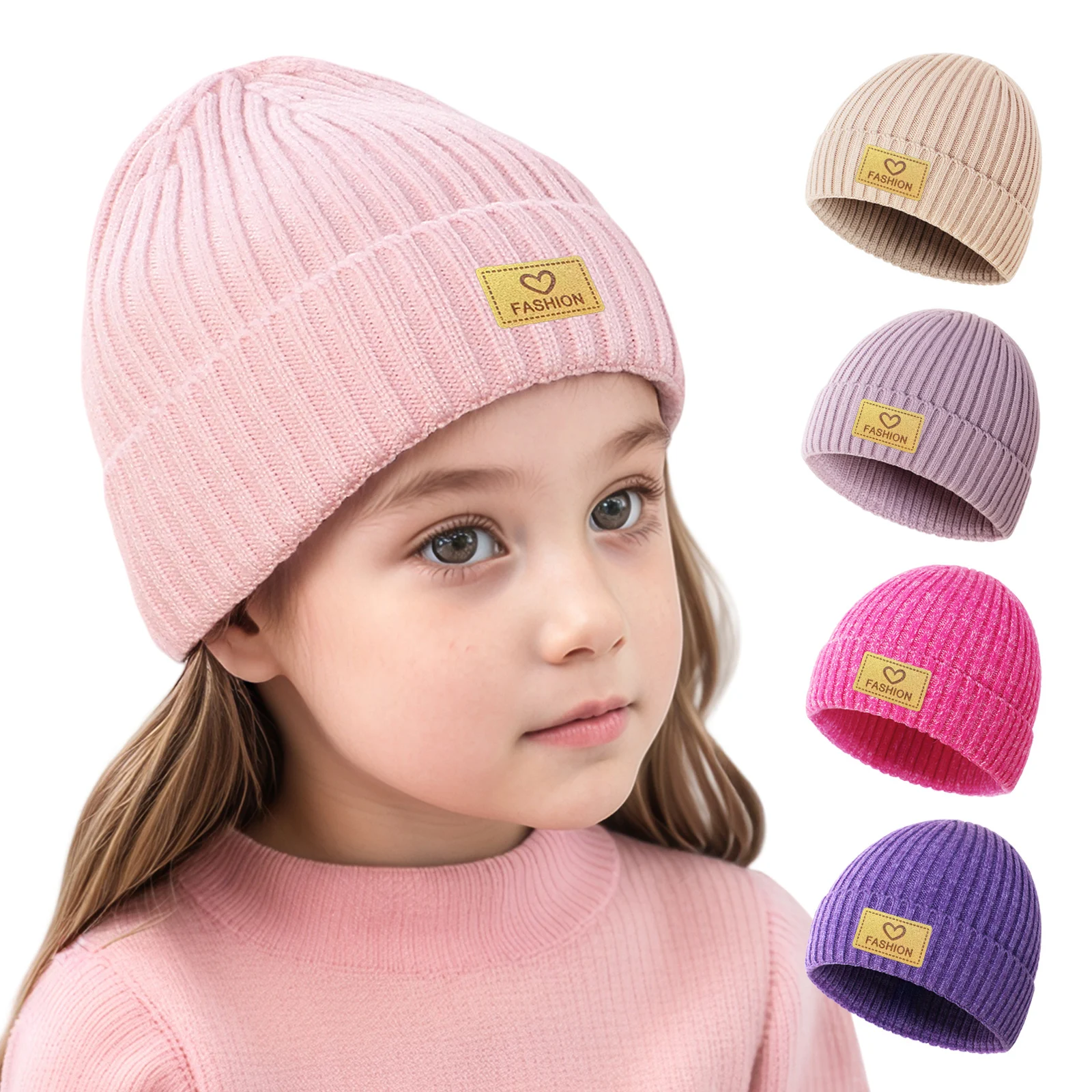 Solid color wool hat with a heart emblem for children aged 3-10, autumn and winter knitted hat, not only warm but also decorativ
Solid color wool hat with a heart emblem for children aged 3-10, autumn and winter knitted hat, not only warm but also decorativ