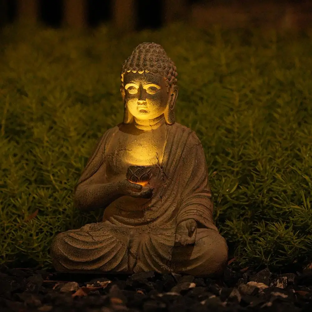 Office Desk Buddha Decoration Buddha Statue Resin Outdoor Decor Solar Buddha Statue with Lotus for Zen for Outdoor for Home
Office Desk Buddha Decoration Buddha Statue Resin Outdoor Decor Solar Buddha Statue with Lotus for Zen for Outdoor for Home