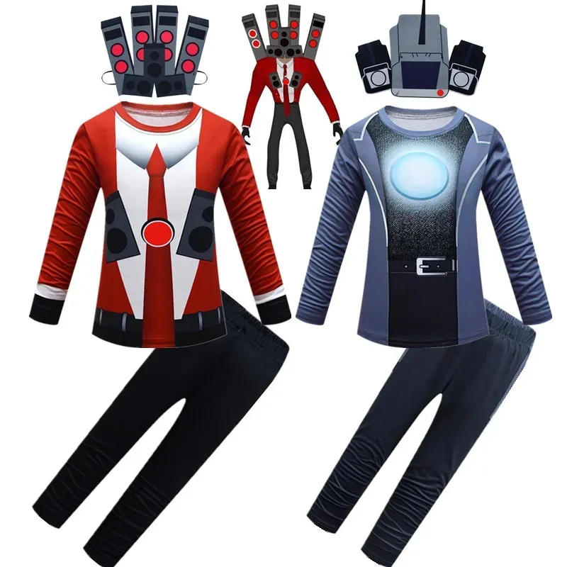 Halloween Skibidi-Toilet Cosplay Costume Audio Camera Man Speakerman Titan Model Cos Clothes Sweatshirt Mask Kids Birthday Gift
Halloween Skibidi-Toilet Cosplay Costume Audio Camera Man Speakerman Titan Model Cos Clothes Sweatshirt Mask Kids Birthday Gift