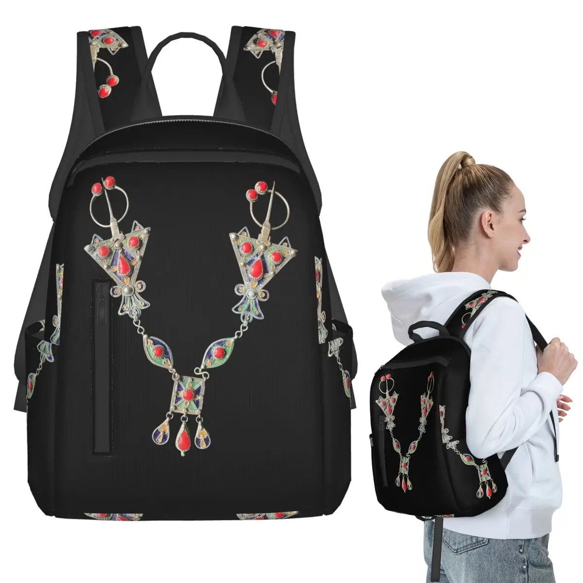 Kabyle Jewelry Amazigh Backpack Student BookBag Children School Bag Laptop Shoulder Bags Boys Girls
Kabyle Jewelry Amazigh Backpack Student BookBag Children School Bag Laptop Shoulder Bags Boys Girls