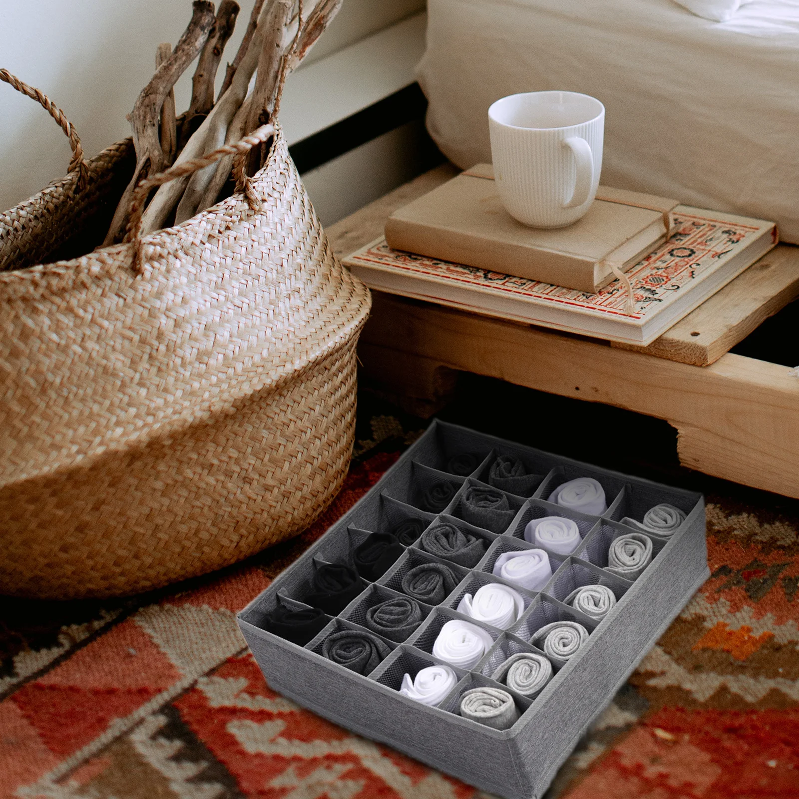 1Pcs Sock Organize Box High Quality Material Compact Sock Storage Solution with Divided Compartments for Home Daily Use
1Pcs Sock Organize Box High Quality Material Compact Sock Storage Solution with Divided Compartments for Home Daily Use