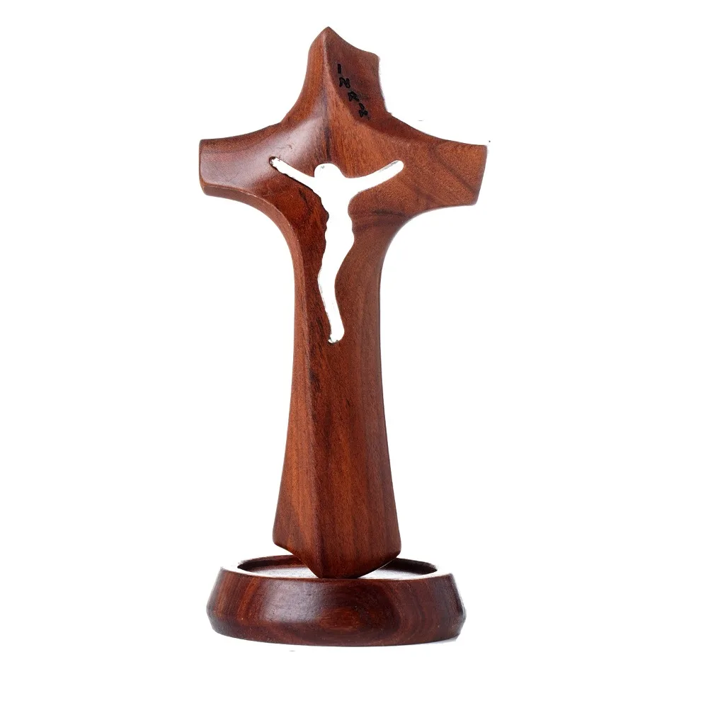 Art Wooden Hollow Cross Detachable Standing Religious Crosses Ornament Natural with Base Crucifix Sculpture Church
Art Wooden Hollow Cross Detachable Standing Religious Crosses Ornament Natural with Base Crucifix Sculpture Church