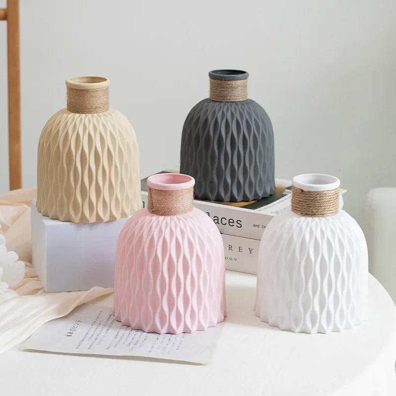 1PC Water Ripple Plastic Vase Wave Flower Pot Arrangement Modern Nordic Style Living Room Desktop Decoration Ornament
1PC Water Ripple Plastic Vase Wave Flower Pot Arrangement Modern Nordic Style Living Room Desktop Decoration Ornament