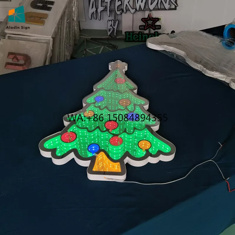 Indoor/Outdoor Christmas Tree Infinity Mirror Letter Decoration Holiday Lighting LED Light Box Perfect Gift for Season Glass
Indoor/Outdoor Christmas Tree Infinity Mirror Letter Decoration Holiday Lighting LED Light Box Perfect Gift for Season Glass
