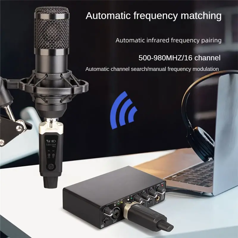 A23G Wireless Microphone System UHF Wireless XLR Transmitter and Receiver for Dynamic Microphone, Audio Mixer, PA System
A23G Wireless Microphone System UHF Wireless XLR Transmitter and Receiver for Dynamic Microphone, Audio Mixer, PA System