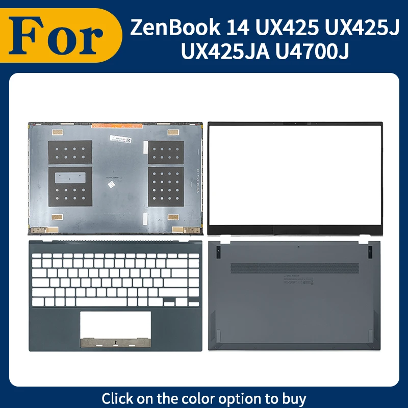 Новая сменная крышка для ZenBook 14 UX425 UX425J UX425JA U4700J: задняя крышка ЖК-экрана, передняя рамка, подставка для рук, нижний корпус
Новая сменная крышка для ZenBook 14 UX425 UX425J UX425JA U4700J: задняя крышка ЖК-экрана, передняя рамка, подставка для рук, нижний корпус