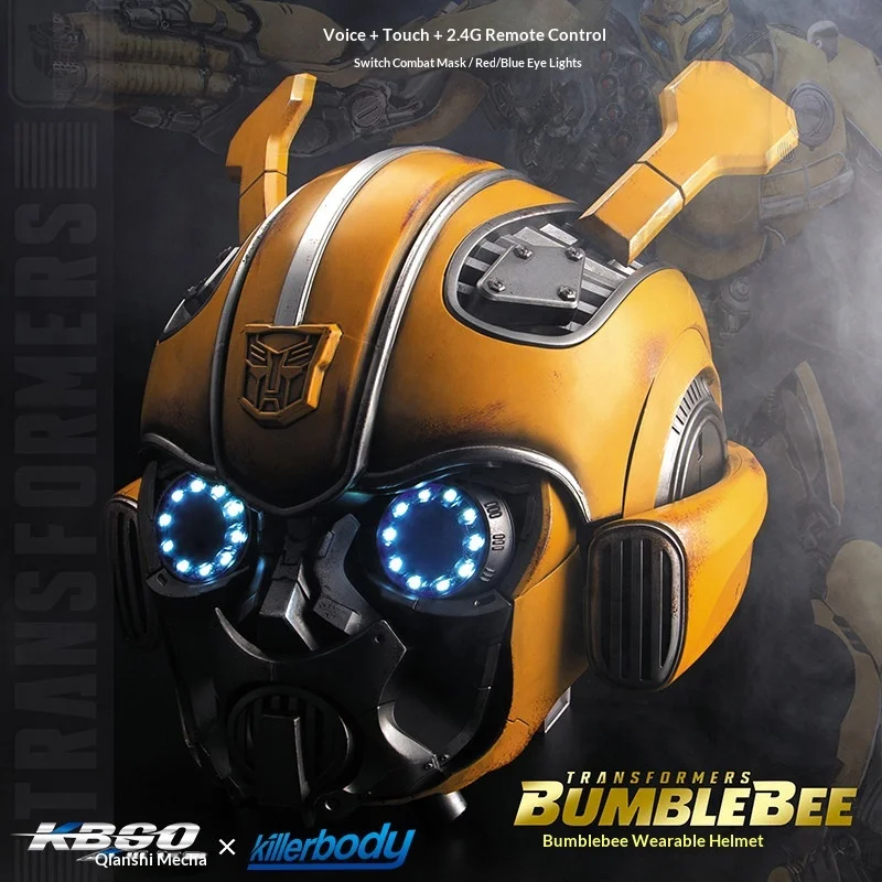 Шлем Бамблби из серии Transformers от Killerbody с дистанционным управлением, трансформируемыми светодиодными глазами, светом и звуком, игрушка-подарок для фанатов и коллекционеров
Шлем Бамблби из серии Transformers от Killerbody с дистанционным управлением, трансформируемыми светодиодными глазами, светом и звуком, игрушка-подарок для фанатов и коллекционеров