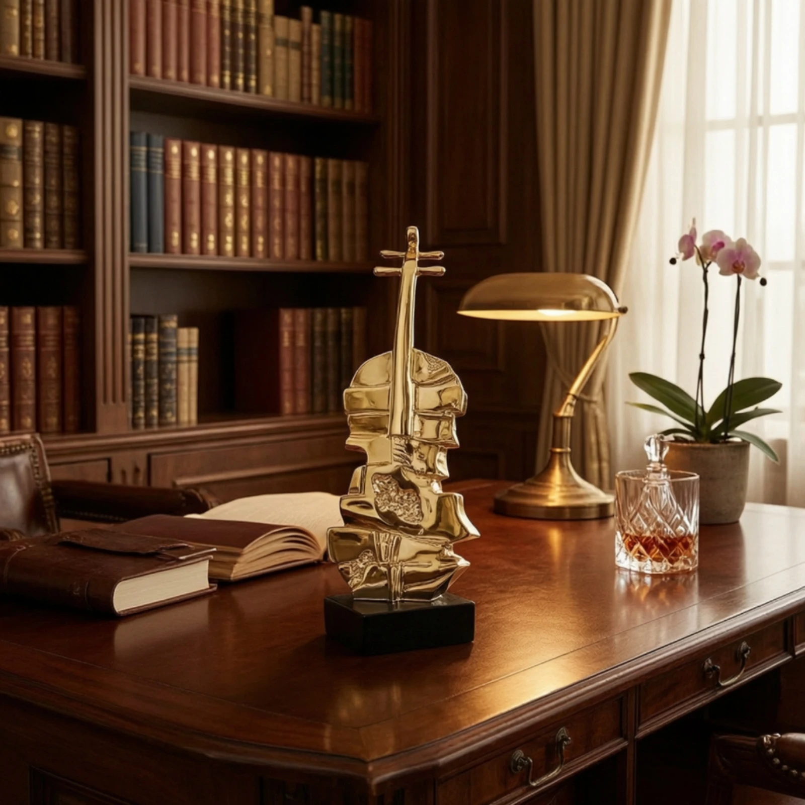 Violin Figurine Sculptural Violin Sculpture Decor Modern Elegant for Music Lovers, Shelf, Desk
Violin Figurine Sculptural Violin Sculpture Decor Modern Elegant for Music Lovers, Shelf, Desk