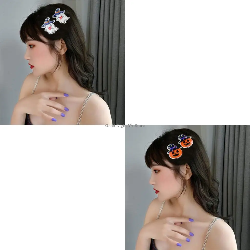 Comfortable Halloween Hair Clip Skull Pumpkin Skeleton Design Hair Barrettes For Sensitive Skin Daily Party Wear 1 Pair
Comfortable Halloween Hair Clip Skull Pumpkin Skeleton Design Hair Barrettes For Sensitive Skin Daily Party Wear 1 Pair