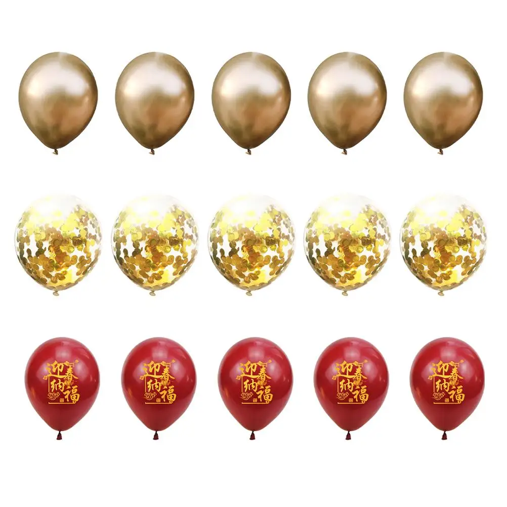 15 Pcs Festive Balloons New Year Decoration Spring Festival Decorate Sequins for
15 Pcs Festive Balloons New Year Decoration Spring Festival Decorate Sequins for