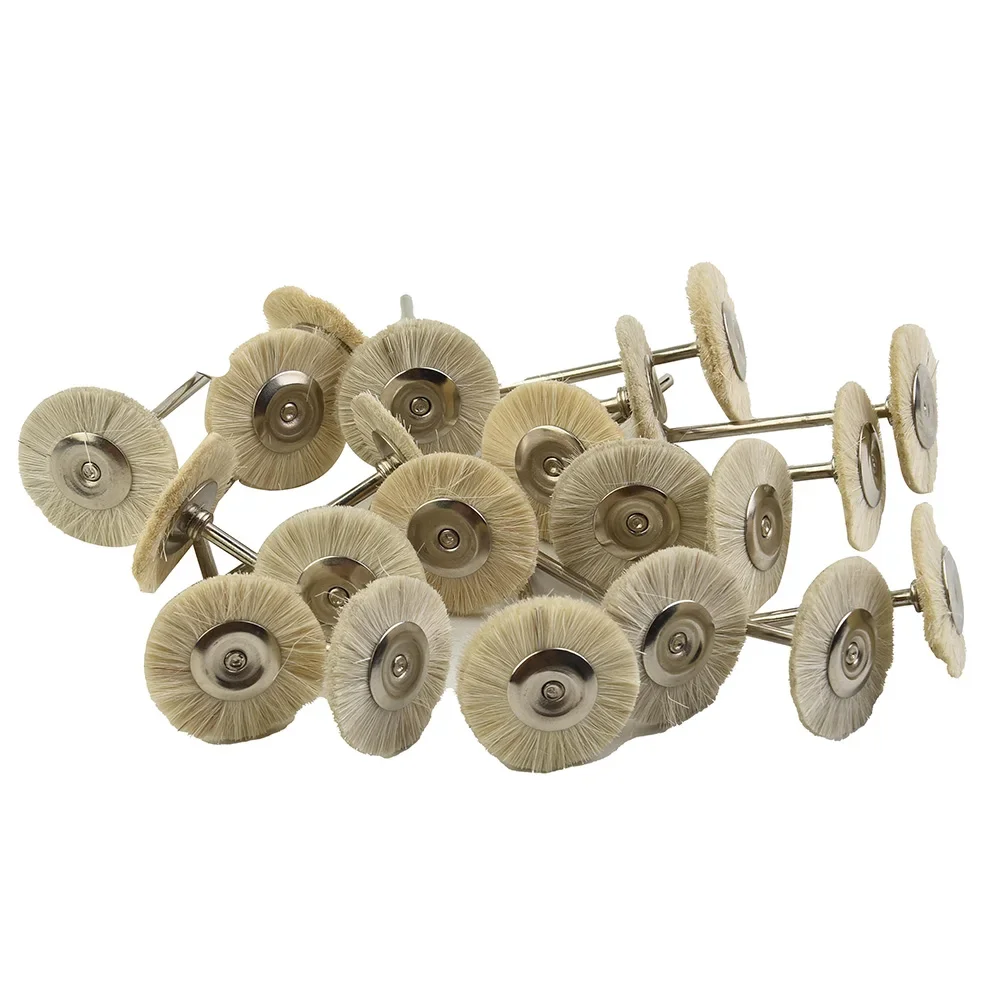 Brush Polishing Brushes 30Pcs 2.35mm Tooth Polishing Wheel Goat Hair For Wood 2.5*4 Cm Accessories Replacement
Brush Polishing Brushes 30Pcs 2.35mm Tooth Polishing Wheel Goat Hair For Wood 2.5*4 Cm Accessories Replacement