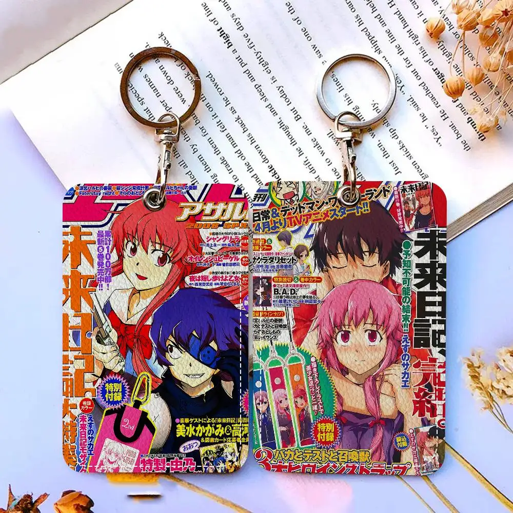 Anime Figure Mirai Nikki The Future Diary Keychain Card Holders Keyring Bank Bus ID Credit Cards Key Ring Chains
Anime Figure Mirai Nikki The Future Diary Keychain Card Holders Keyring Bank Bus ID Credit Cards Key Ring Chains