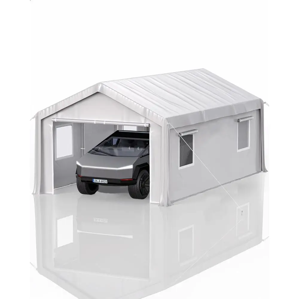 Durable 10x20x10ft Carport with 180G Sides, Doors, for Cars, Trucks, Boats, and SUVs - White
Durable 10x20x10ft Carport with 180G Sides, Doors, for Cars, Trucks, Boats, and SUVs - White