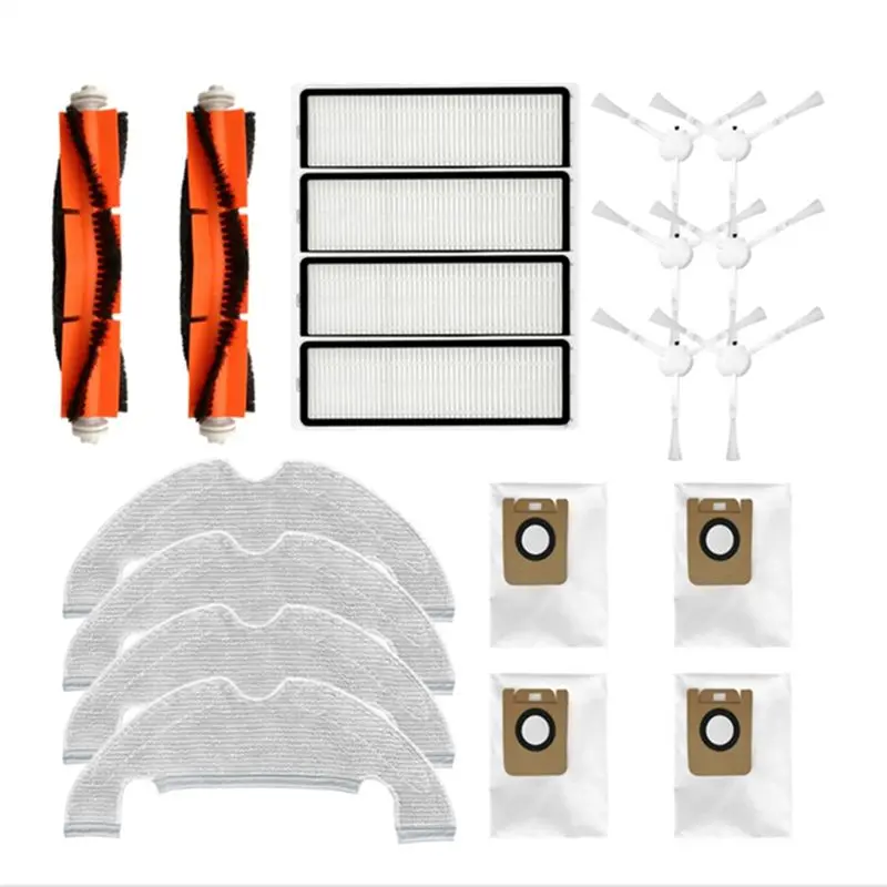 Hot Trend-Vacuum Cleaner Main Brush Side Brush Mop Cloth HEPA Filter Dust Bag Accessory For Dreame Bot L10 Plus / Z10 Pro / D10
Hot Trend-Vacuum Cleaner Main Brush Side Brush Mop Cloth HEPA Filter Dust Bag Accessory For Dreame Bot L10 Plus / Z10 Pro / D10