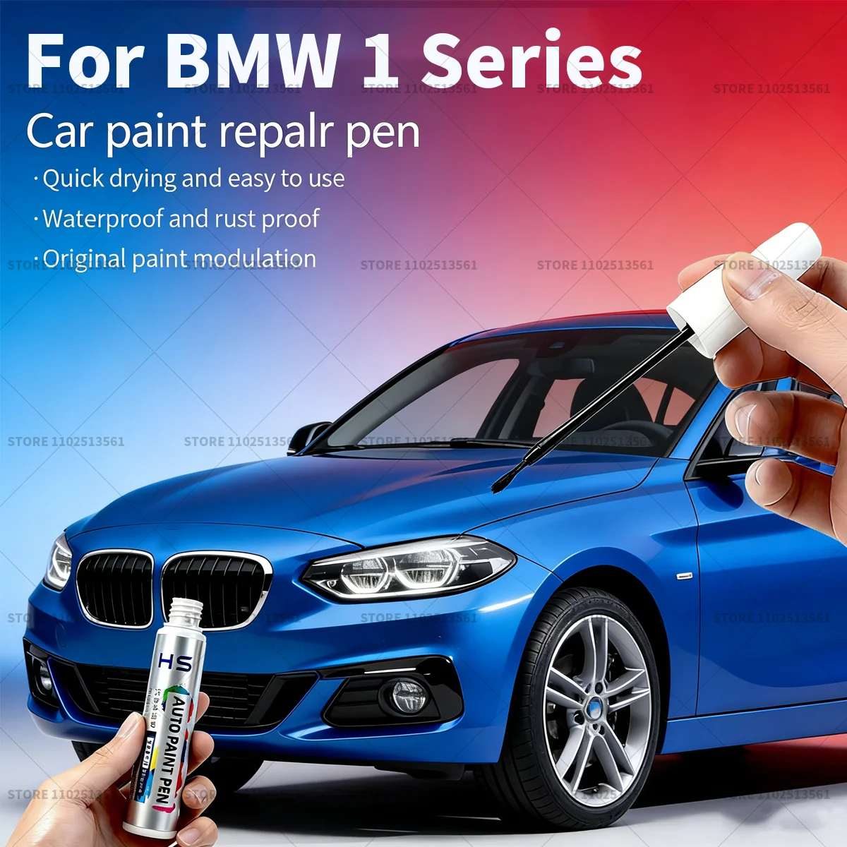 Car Paint Repair Pen For BMW 1 Series Touch Up Scratch Remover DIY Auto Accessories White 490 Blue B45 Cyan 475 Silver A83 Blue
Car Paint Repair Pen For BMW 1 Series Touch Up Scratch Remover DIY Auto Accessories White 490 Blue B45 Cyan 475 Silver A83 Blue