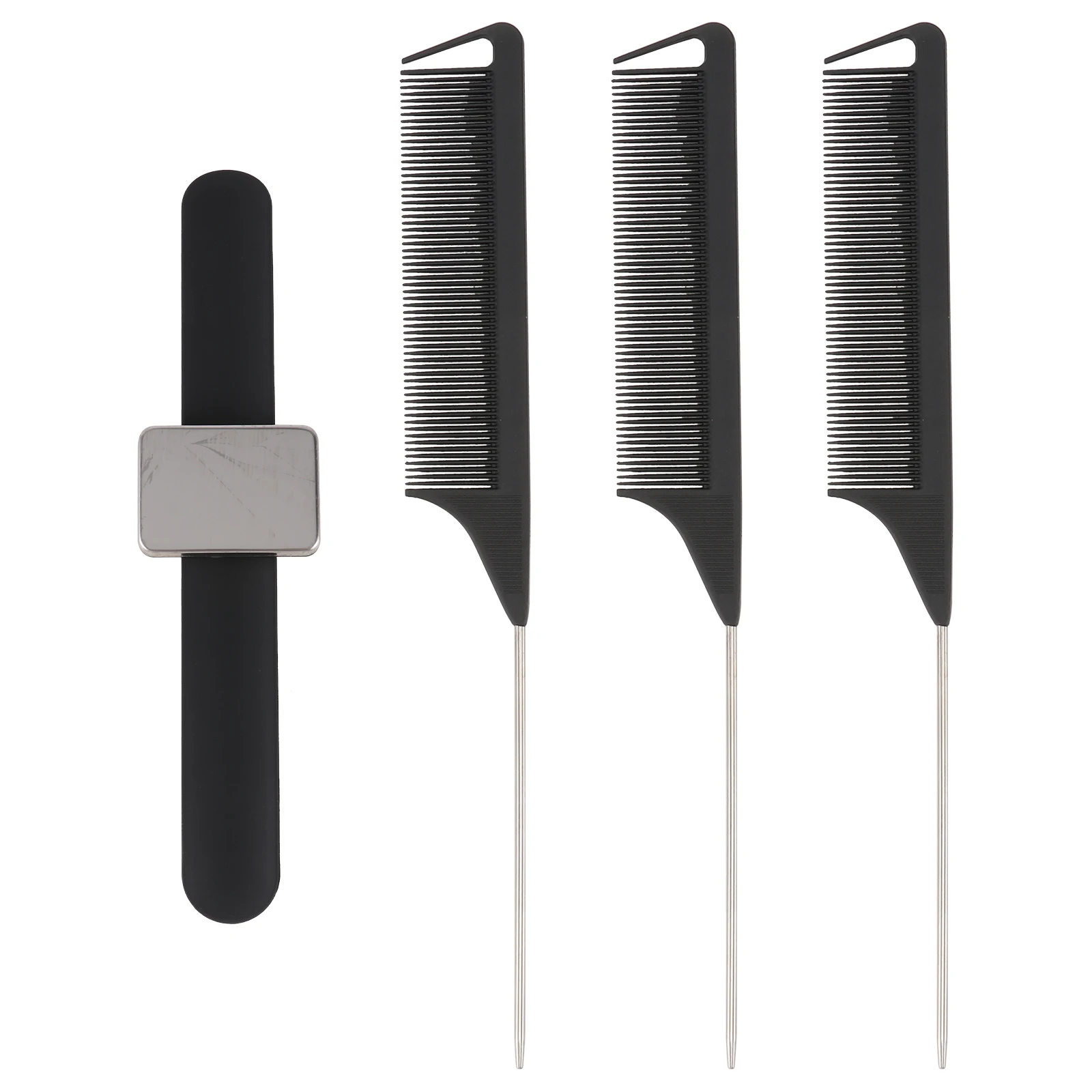3 Tip Tails Combs Magnetic Hairpin Durable Silicone ABS Material Hairdressing Tool Set Practical Long Service Life
3 Tip Tails Combs Magnetic Hairpin Durable Silicone ABS Material Hairdressing Tool Set Practical Long Service Life