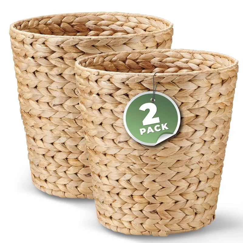 2 Pack Wicker Trash Can, Wicker Waste Basket For Bathroom, Rattan Trash Can
2 Pack Wicker Trash Can, Wicker Waste Basket For Bathroom, Rattan Trash Can