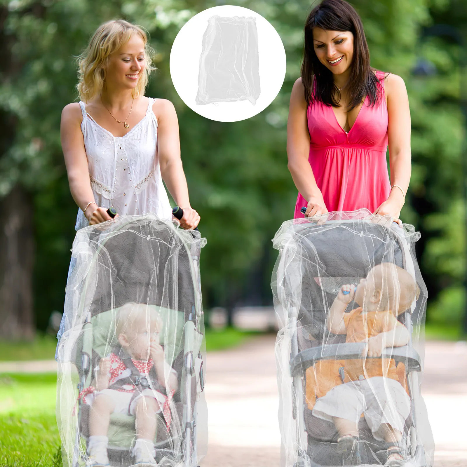 Twin Stroller Mosquito Netting Cover Universal Baby Stroller Net Breathable Netting Cover Suitable for Pushchair Buggy Pram Sun
Twin Stroller Mosquito Netting Cover Universal Baby Stroller Net Breathable Netting Cover Suitable for Pushchair Buggy Pram Sun