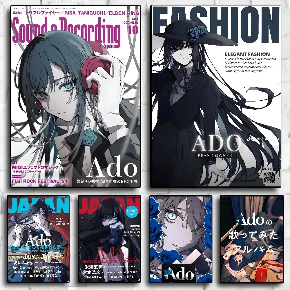 Ado Black Fashion Style Magazine Unframed Canvas HD Poster Wall Decor for Bedroom Dorm Living Room Game Room and Home
Ado Black Fashion Style Magazine Unframed Canvas HD Poster Wall Decor for Bedroom Dorm Living Room Game Room and Home
