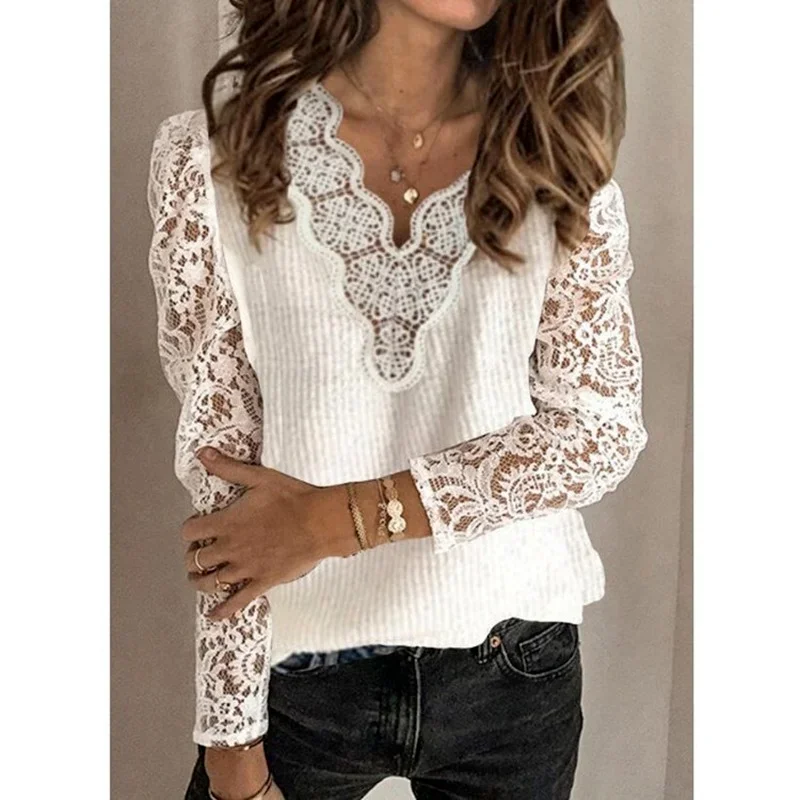 Women V Neck Sweater Hollow Lantern Long Sleeve Fall Fashion Lady White Knit Sweaters Woman Clothing
Women V Neck Sweater Hollow Lantern Long Sleeve Fall Fashion Lady White Knit Sweaters Woman Clothing