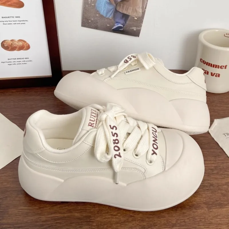 2025 Spring Summer Cream White Chunky Sneakers Women's Ugly Cute Platform Shoes Korean Style Casual Chic Trendy Everyday Slip-On
2025 Spring Summer Cream White Chunky Sneakers Women's Ugly Cute Platform Shoes Korean Style Casual Chic Trendy Everyday Slip-On