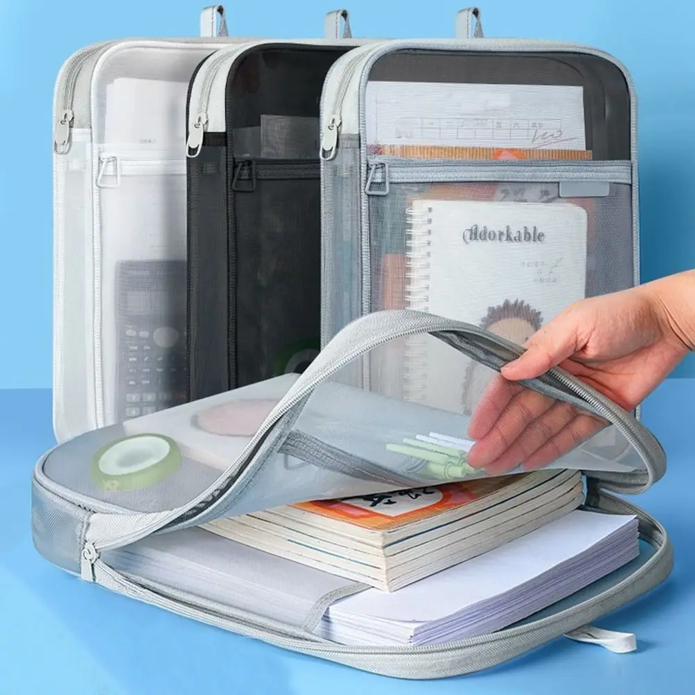 Mesh Mesh Zipper Pouch Bag Transparent Multifunctional Transparent File Bag Thickened Large Capacity Document Bag
Mesh Mesh Zipper Pouch Bag Transparent Multifunctional Transparent File Bag Thickened Large Capacity Document Bag