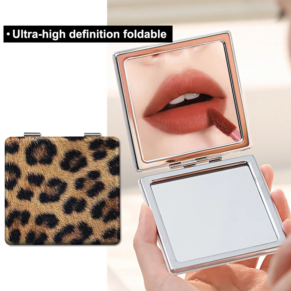 Mini Portable Makeup Mirror Fashion Leopard Print Folding Mirror Pocket Handheld Small Mirror Travel Portable Mirror Makeup Tool
Mini Portable Makeup Mirror Fashion Leopard Print Folding Mirror Pocket Handheld Small Mirror Travel Portable Mirror Makeup Tool