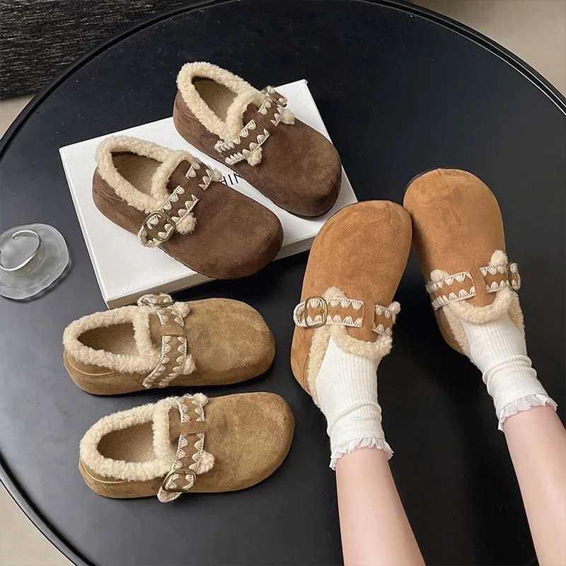 Thick Bottom Warm Fleece Lined Low Cut Women's Snow Boots Cotton Shoes Birkenshoes Style Fashion Casual Winter Boots
Thick Bottom Warm Fleece Lined Low Cut Women's Snow Boots Cotton Shoes Birkenshoes Style Fashion Casual Winter Boots