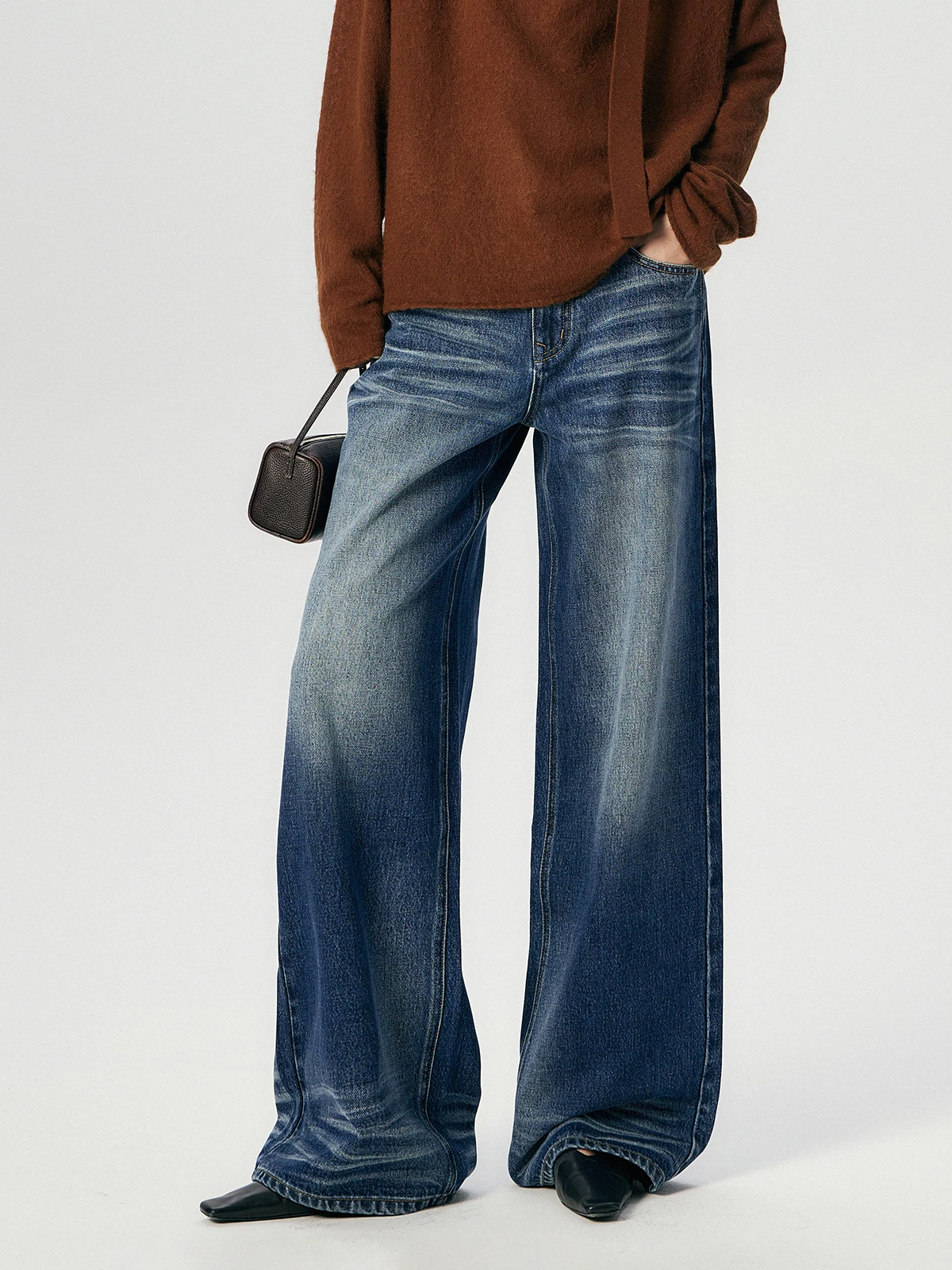 Thorsaura Heavy Industry Vintage Washed Slimming Straight Leg Jeans Wide Leg Pants Low Waist Cotton Denim Trousers
Thorsaura Heavy Industry Vintage Washed Slimming Straight Leg Jeans Wide Leg Pants Low Waist Cotton Denim Trousers
