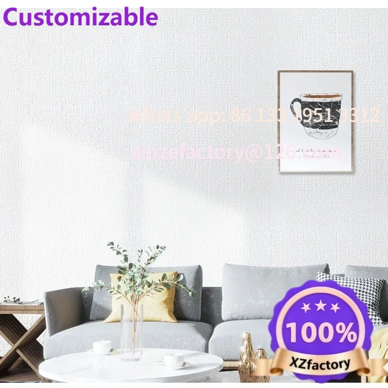 Customizable 50cmX10m Linen 3D Foam Self-adhesive PVC Solid Color Thickened Waterproof Background art Wall Renovation Wallpaper
Customizable 50cmX10m Linen 3D Foam Self-adhesive PVC Solid Color Thickened Waterproof Background art Wall Renovation Wallpaper