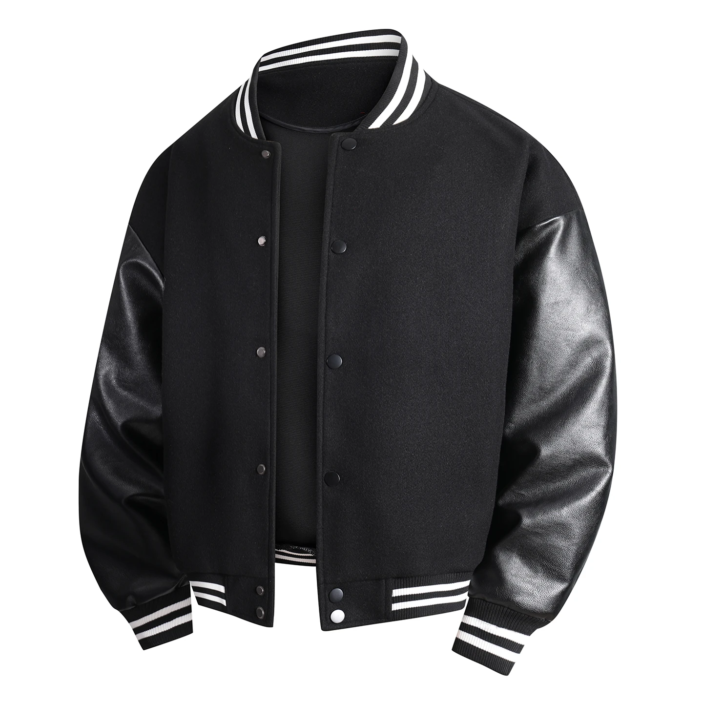 Мужская бейсбольная куртка-бомбер на весну-осень, модная верхняя одежда, с воротником-стойкой, в стиле пэчворк, на одной пуговице
Мужская бейсбольная куртка-бомбер на весну-осень, модная верхняя одежда, с воротником-стойкой, в стиле пэчворк, на одной пуговице