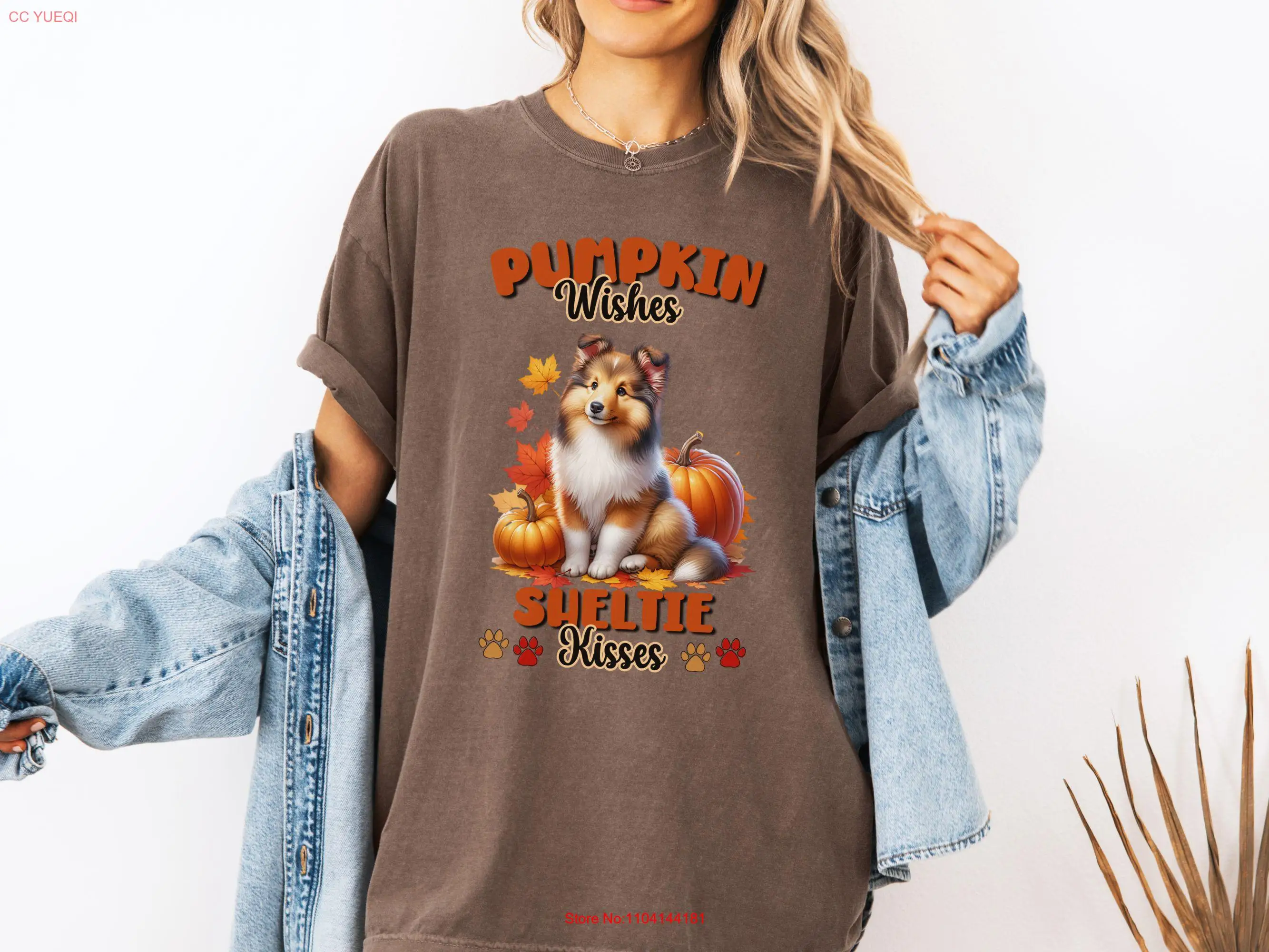 Осенняя футболка Sheltie Dog с тыквой и пожеланиями на праздник, День благодарения, осенние листья, удобные цвета, 1717, для влюбленных для женщин
Осенняя футболка Sheltie Dog с тыквой и пожеланиями на праздник, День благодарения, осенние листья, удобные цвета, 1717, для влюбленных для женщин