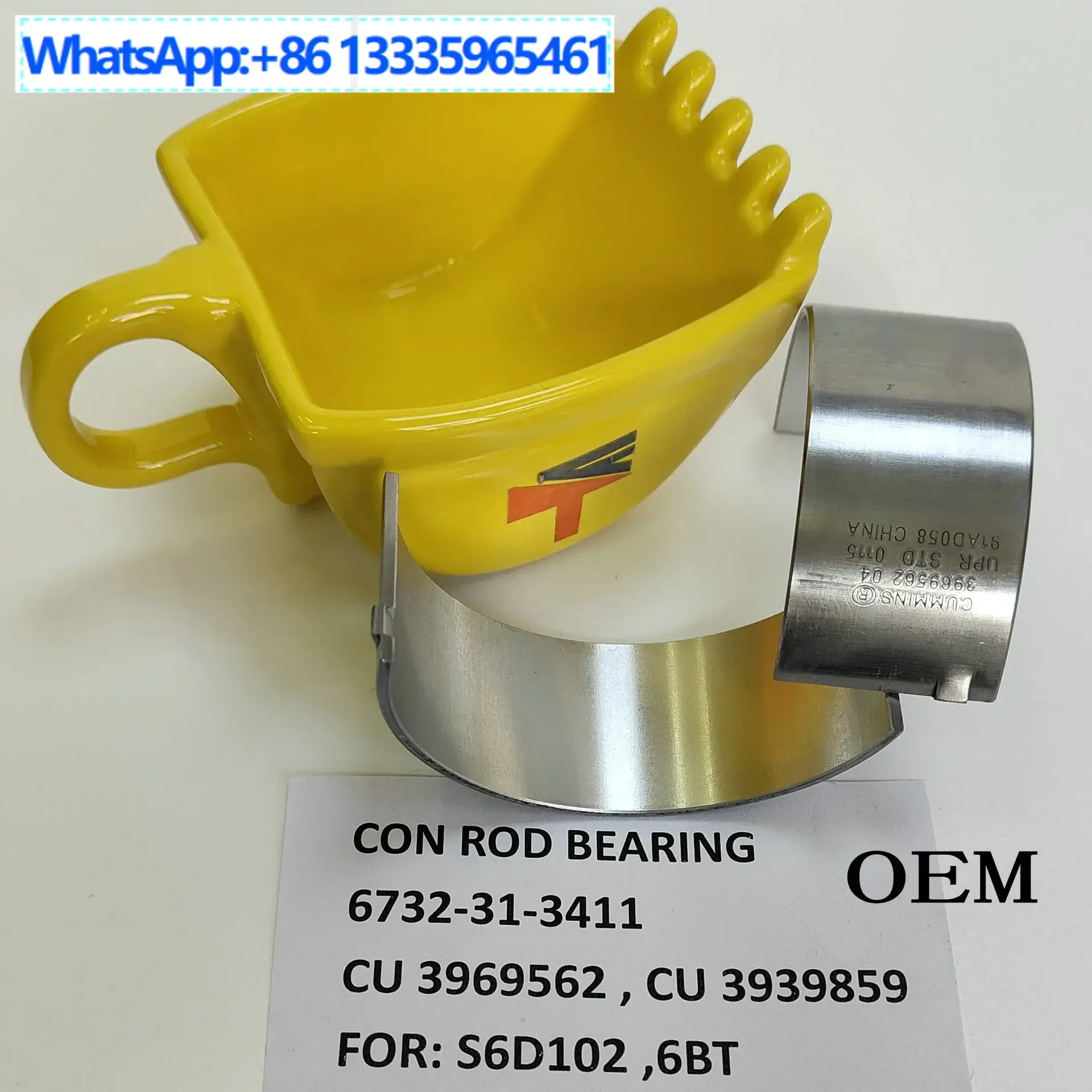 2PCS connecting rod bush 3969562 3939859 6732-31-3411 for 6BT 6D102 engine parts
2PCS connecting rod bush 3969562 3939859 6732-31-3411 for 6BT 6D102 engine parts