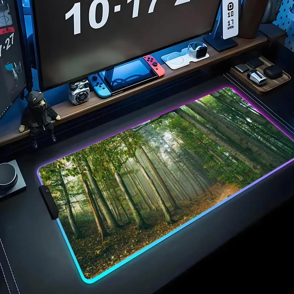 Натуральный живописный лесной коврик для мыши RGB игровой коврик для мыши большой светодиодный коврик для ПК настольный коврик светящийся коврик для мыши большой коврик для клавиатуры настольный коврик с
Натуральный живописный лесной коврик для мыши RGB игровой коврик для мыши большой светодиодный коврик для ПК настольный коврик светящийся коврик для мыши большой коврик для клавиатуры настольный коврик с