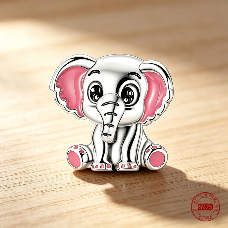 Ahthen 925 Sterling Silver Beads Cute Baby Elephant Charm fit Snake Chain Bracelets or Necklaces Women DIY Jewelry Making
Ahthen 925 Sterling Silver Beads Cute Baby Elephant Charm fit Snake Chain Bracelets or Necklaces Women DIY Jewelry Making